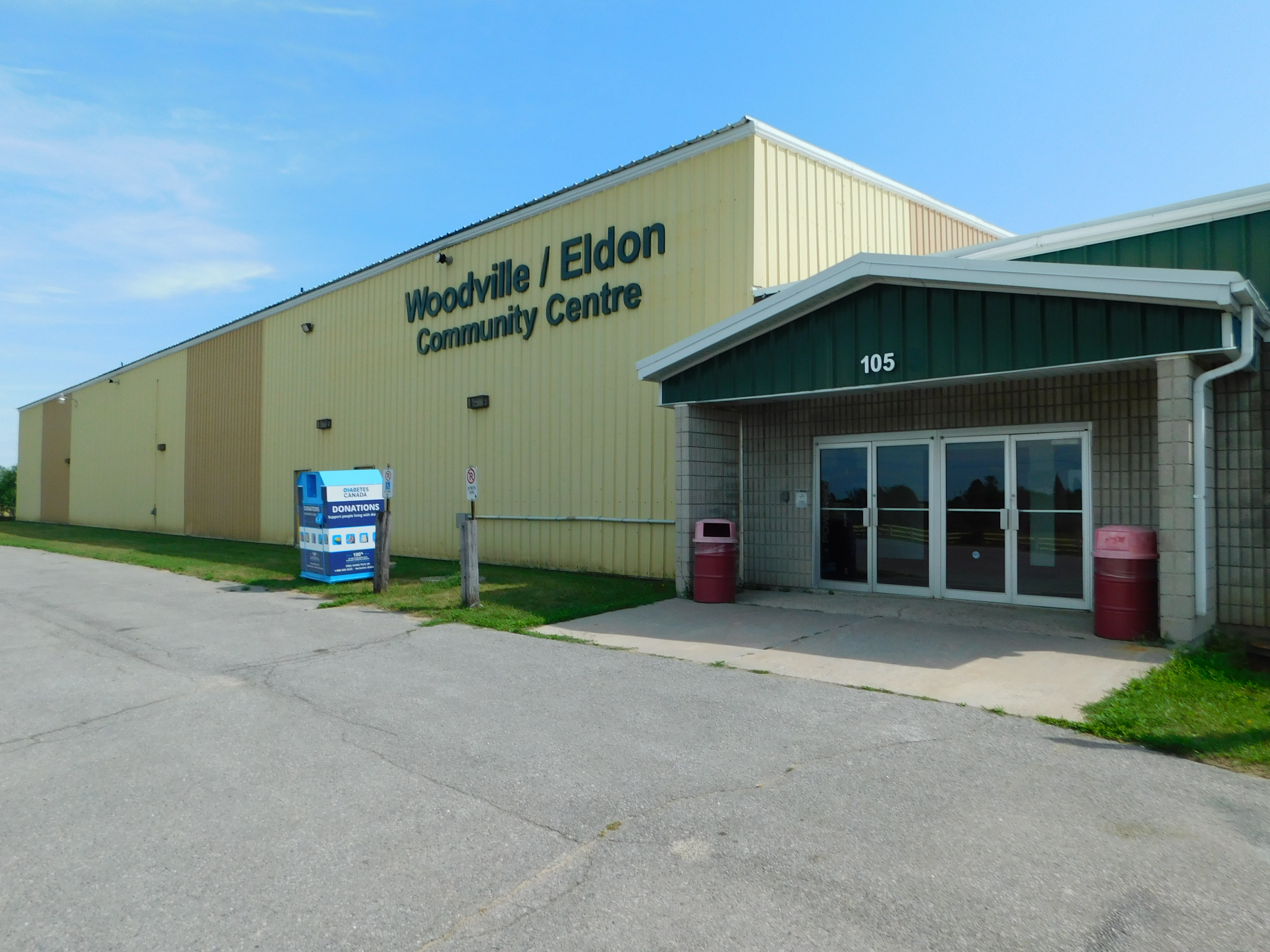 exterior of Woodville/ Eldon Community Centre