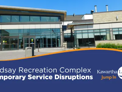 Lindsay Recreation Complex Service Disruption notice