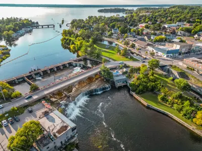 Aerial view of Fenelon Falls