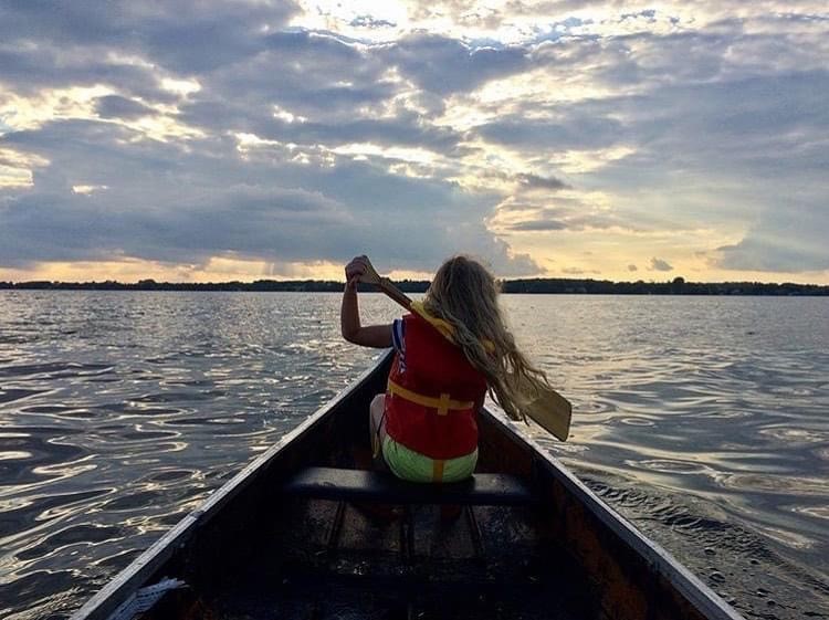Paddling on Scugog