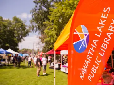 Kawartha Lakes Public Library tent at Pride in the Park