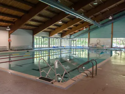 Indoor pool swim complex with windows